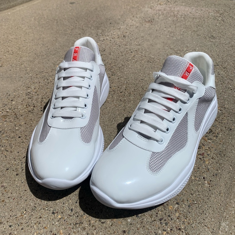 Prada Men's White Sneakers
